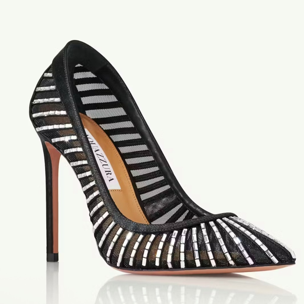 Aquazzura Passions Crystal Pump 105 size 37 BNIB